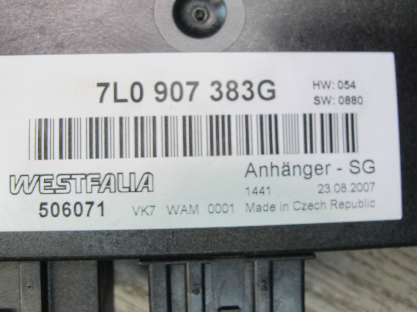2003-2010 Porsche Cayenne 955 957 TOW Towing Trailer Control Module 7L0907383G