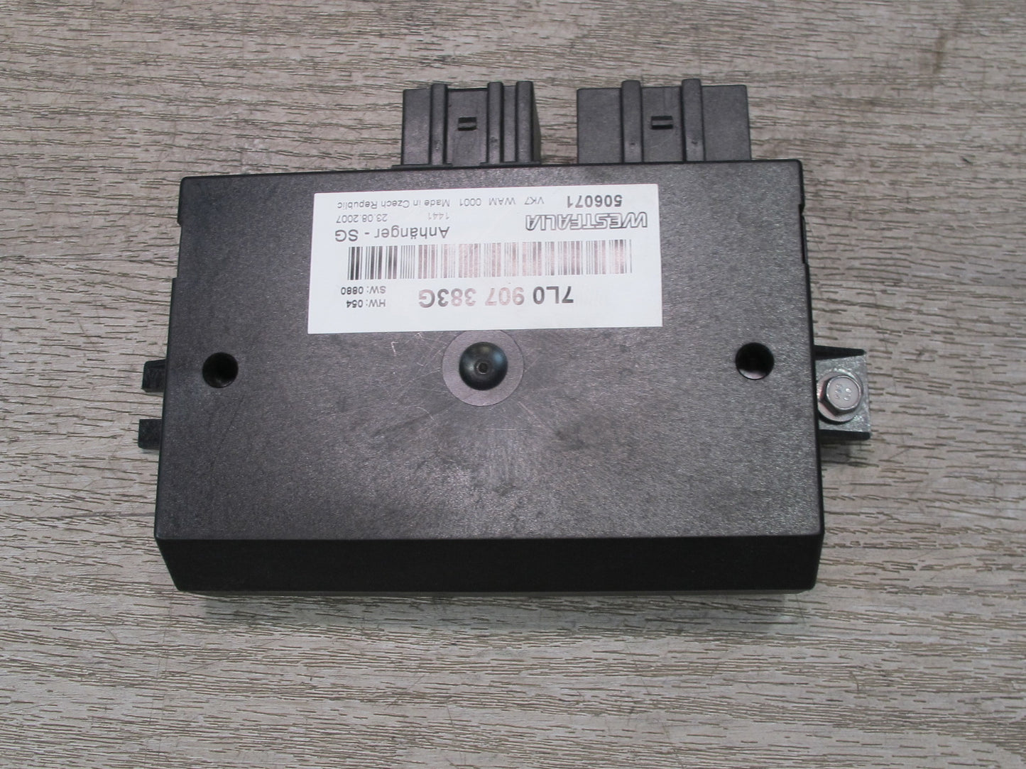 2003-2010 Porsche Cayenne 955 957 TOW Towing Trailer Control Module 7L0907383G
