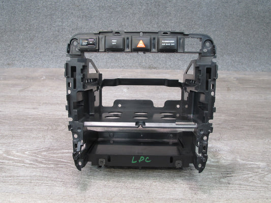 2003-2010 Porsche Cayenne 957 Dash Center Radio Mount Bracket Panel w Switches