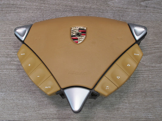 03-10 PORSCHE CAYENNE 955 957 FRONT LEFT DRIVER SIDE STEERING WHEEL SRS AIRBAG OEM