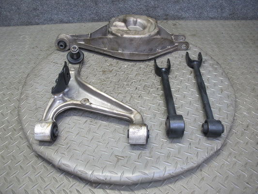 09-20 Nissan 370Z Z34 Set of 4 Rear Left Suspension Upper Lower Control Arm OEM