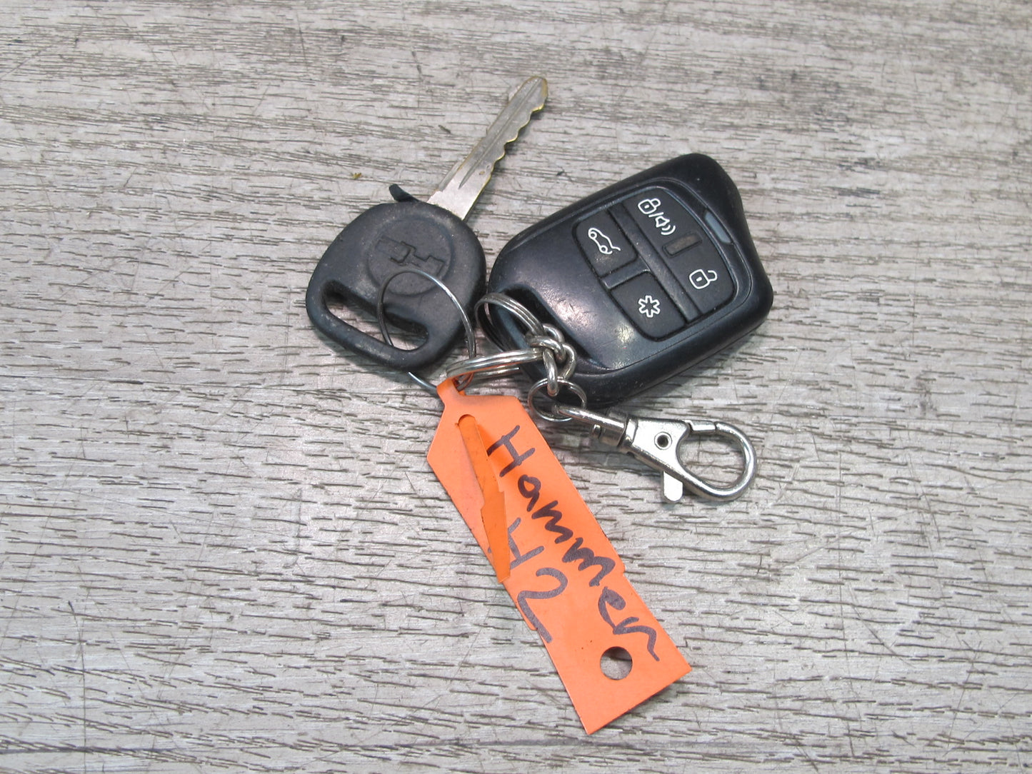 2003-2007 Hummer H2 Steering Column Ignition Door Lock Cylinder KEY Set