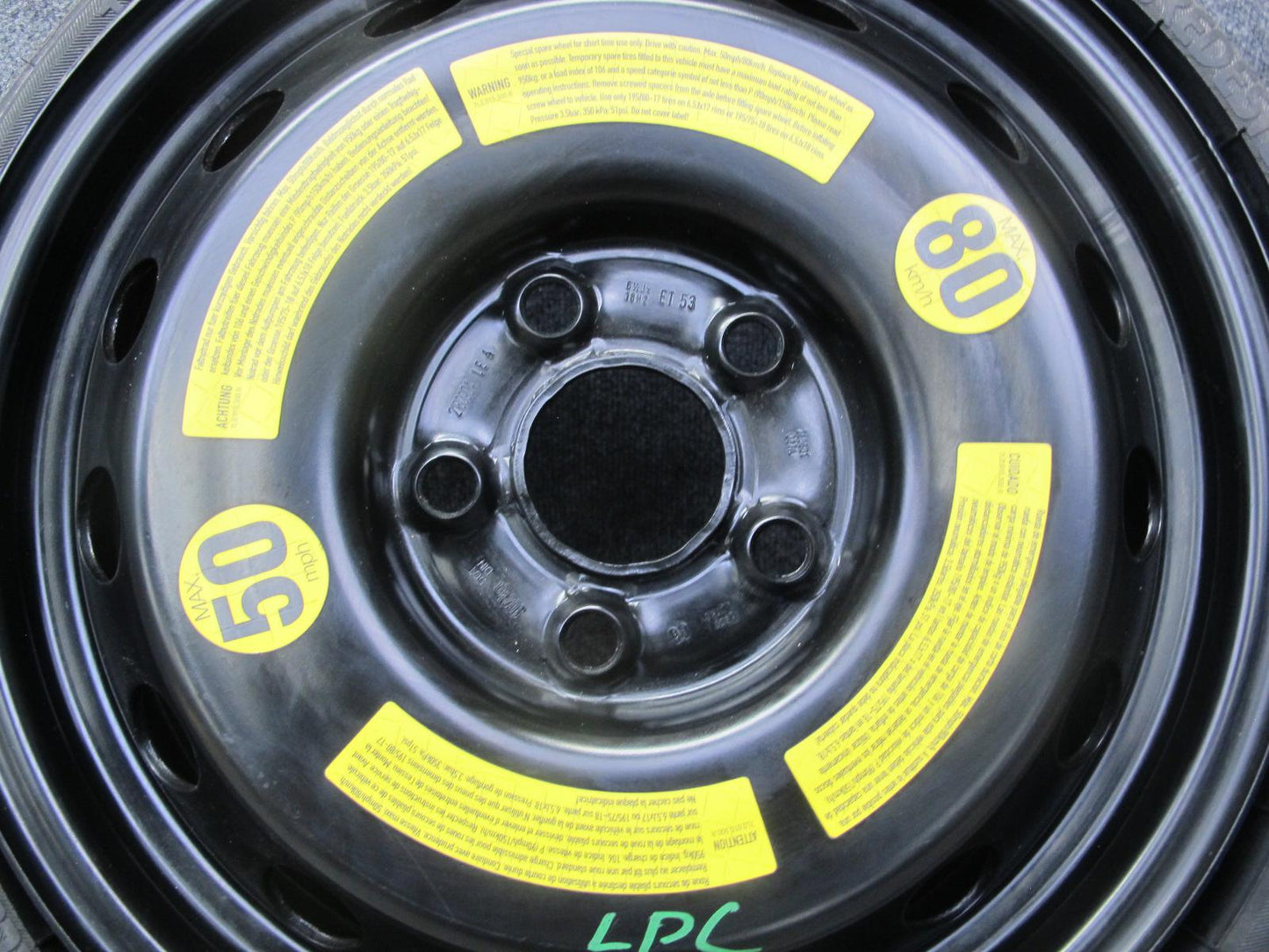 2008-2010 Porsche Cayenne 957 Emergency Spare Tire Wheel 18x6.5 ET53 195/75