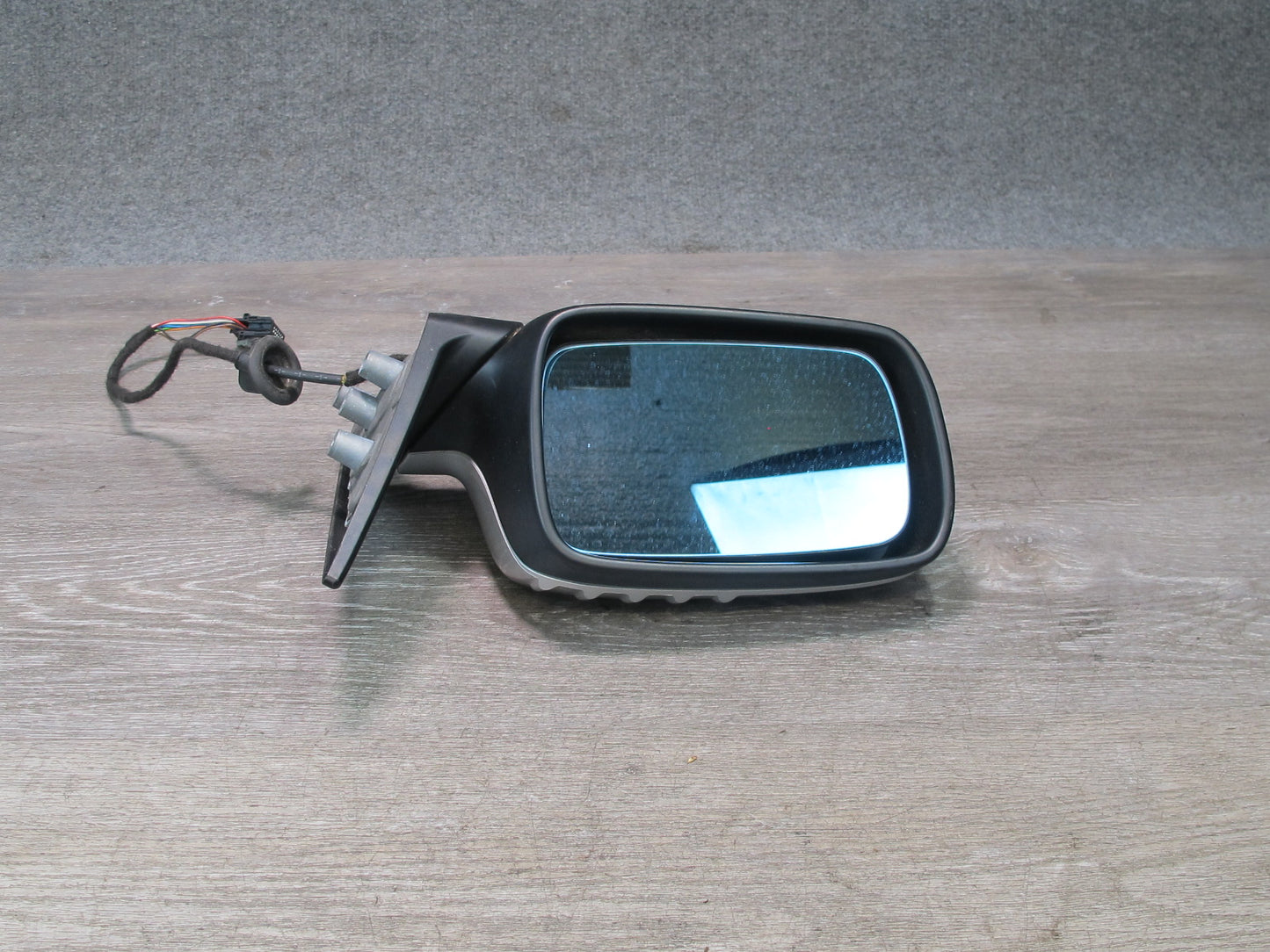 01-03 BMW E46 Convertible Left Door Exterior Side View Heated Mirror Silver OEM