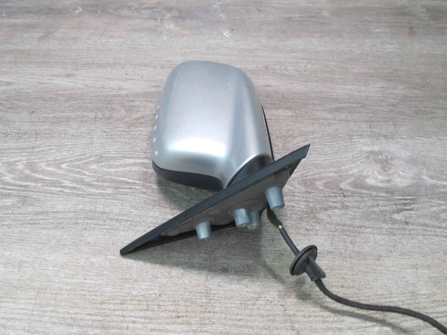 01-03 BMW E46 Convertible Left Door Exterior Side View Heated Mirror Silver OEM