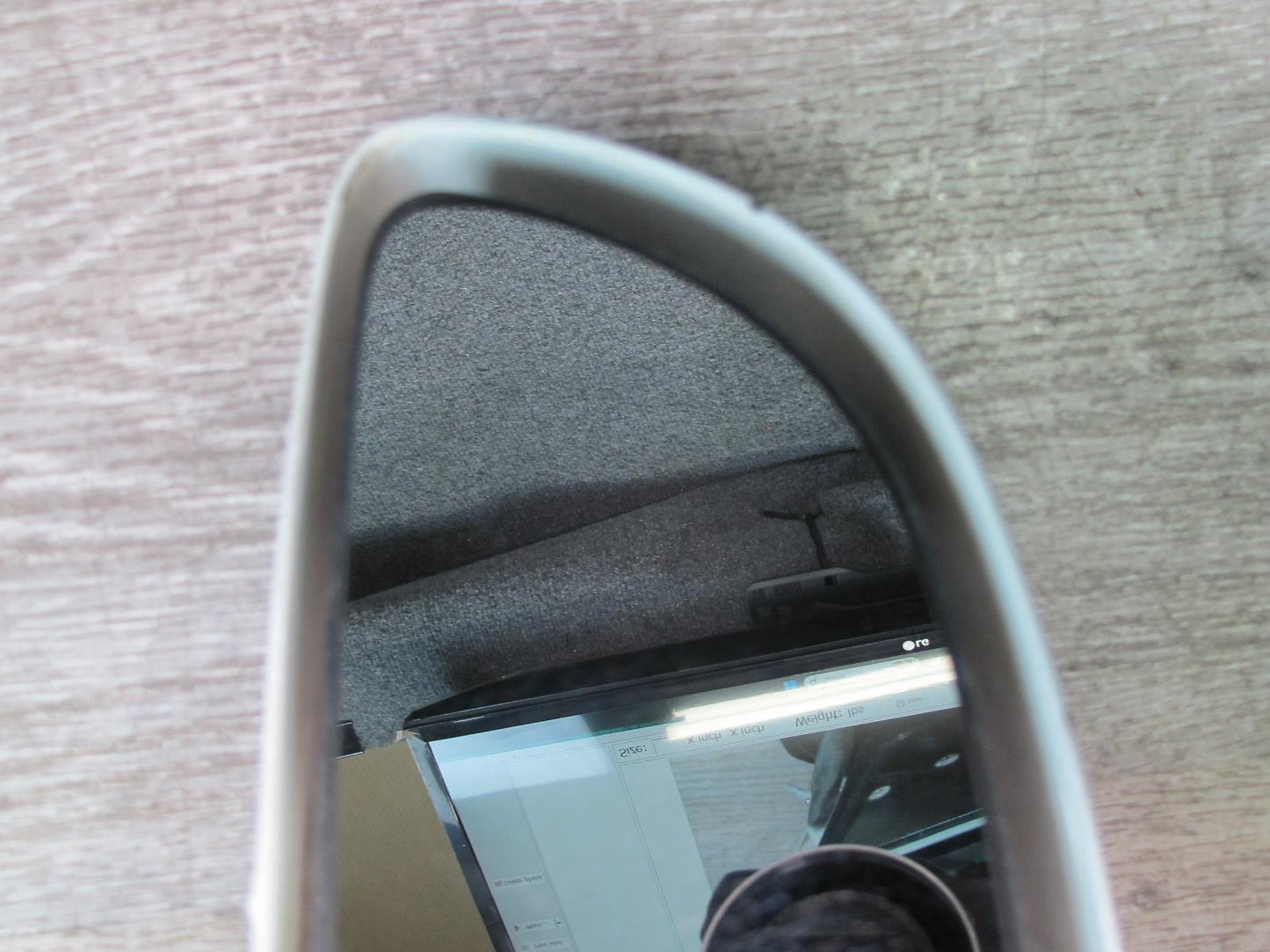 88-96 Chevrolet Corvette C4 Left Door Heated Side View Power Mirror White OEM