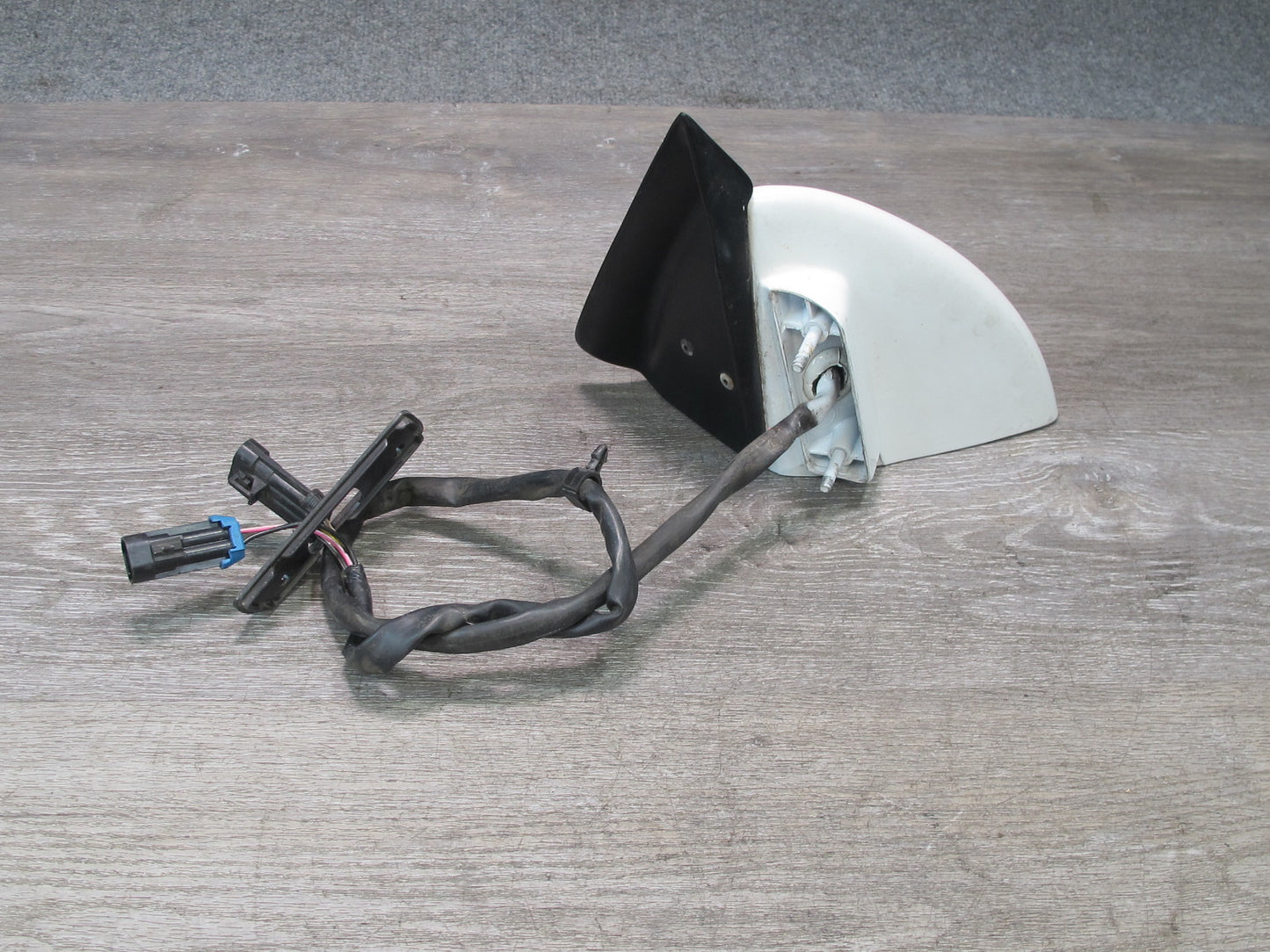 88-96 Chevrolet Corvette C4 Left Door Heated Side View Power Mirror White OEM