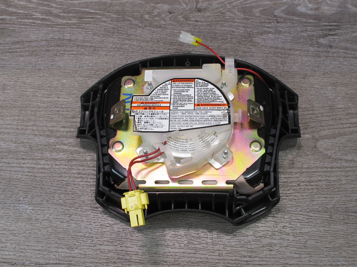 99-01 ISUZU VEHICROSS FRONT LEFT DRIVER SIDE STEERING WHEEL SRS AIRBAG OEM