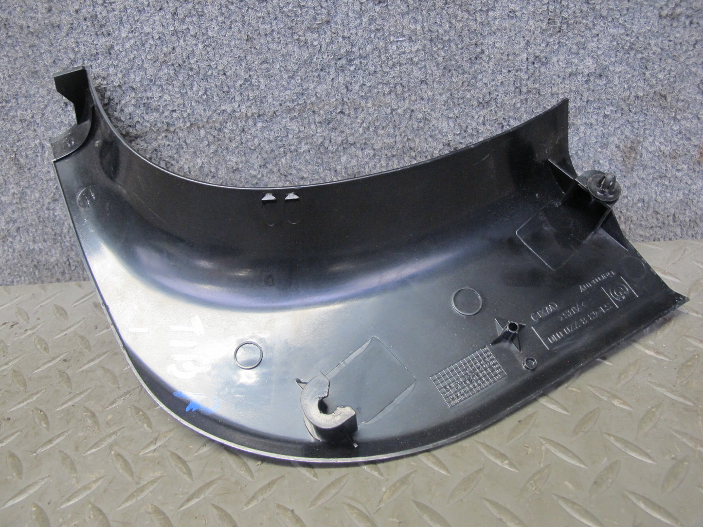 01-06 BMW E46 330ci Coupe Conv Left Footrest Right Kick Trim Panel Set Black OEM