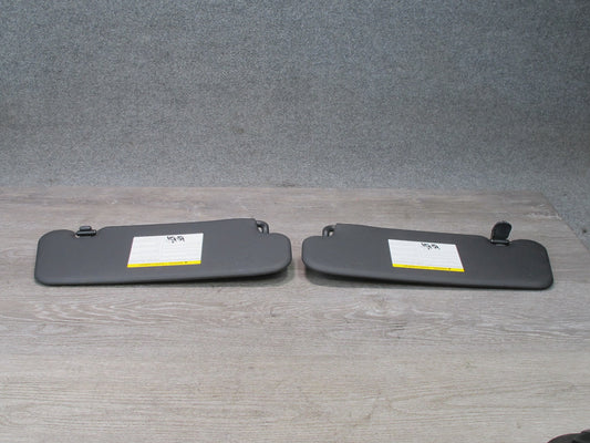 10-19 Nissan 370Z Z34 Convertible Front Left & Right Sun Visor Set Black OEM