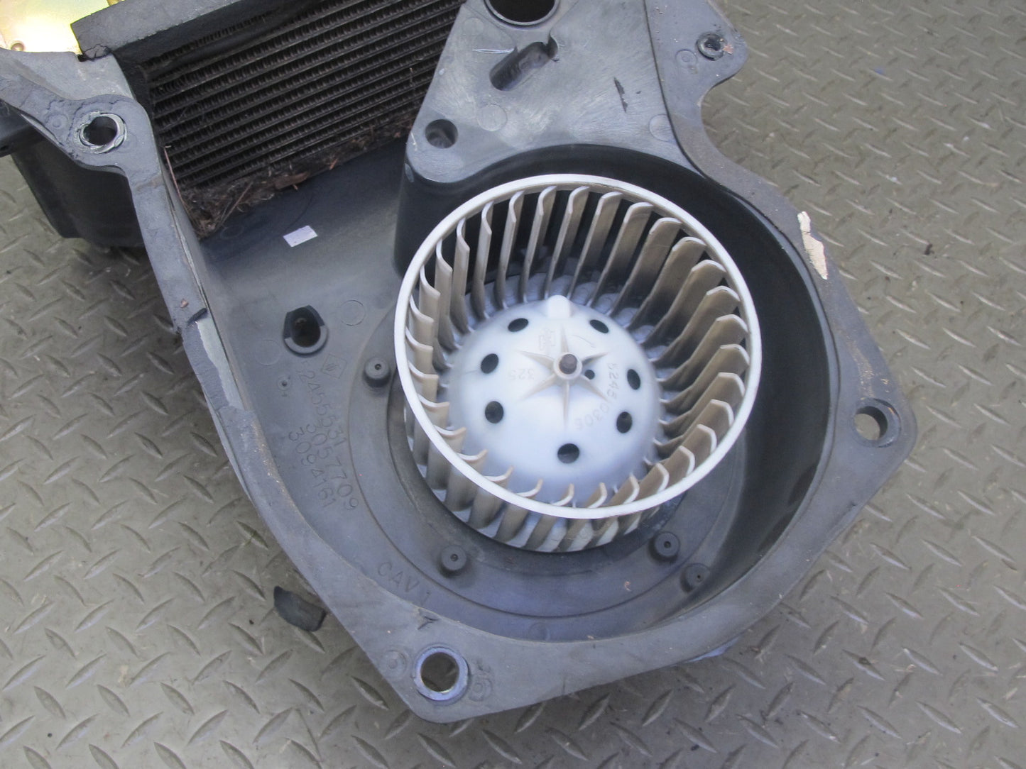 90-93 Chevrolet Corvette C4 A/C Air Condition Blower Motor Evaporator Box OEM