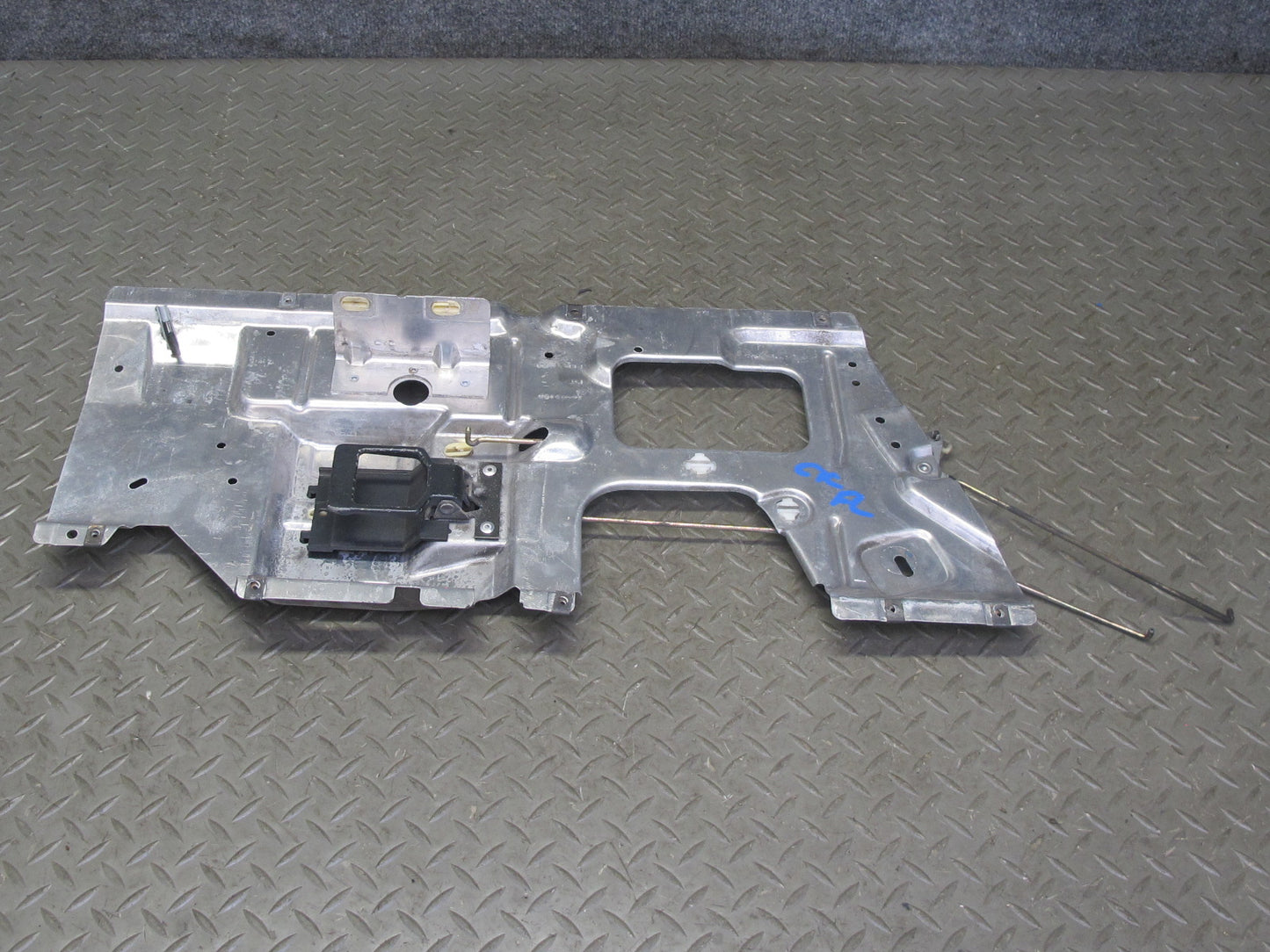 90-93 Chevrolet Corvette C4 Left Door Inner Aluminium Mounting Panel w Handle