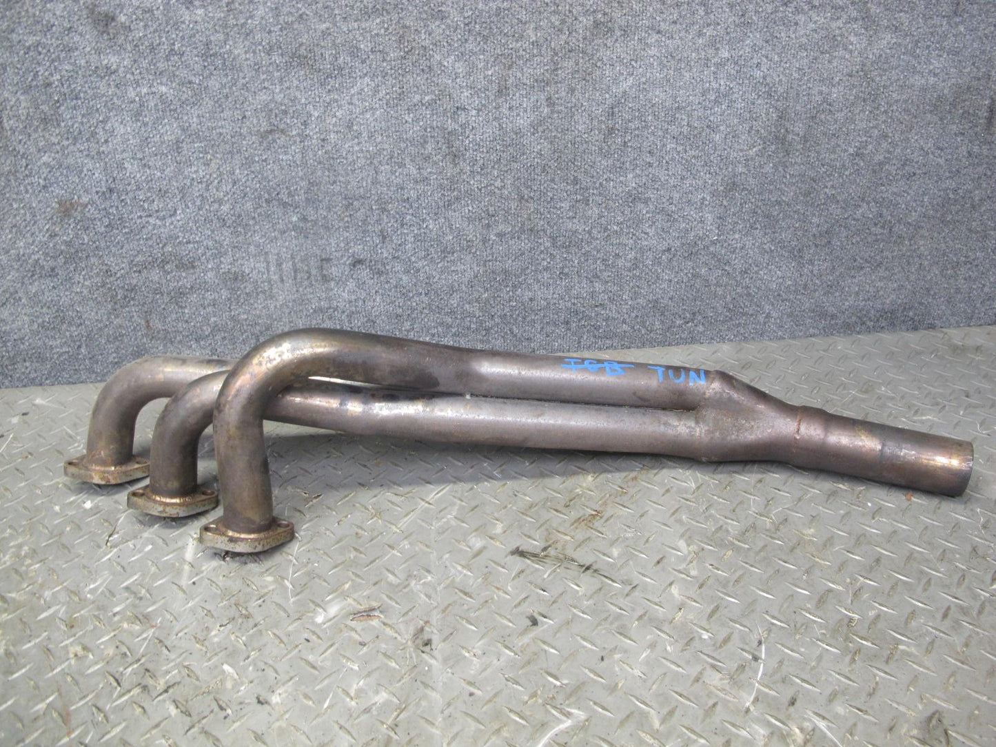 87-91 BMW E30 325i M20 Set of 3 Exhaust Manifold Headers w Pipe Aftermarket