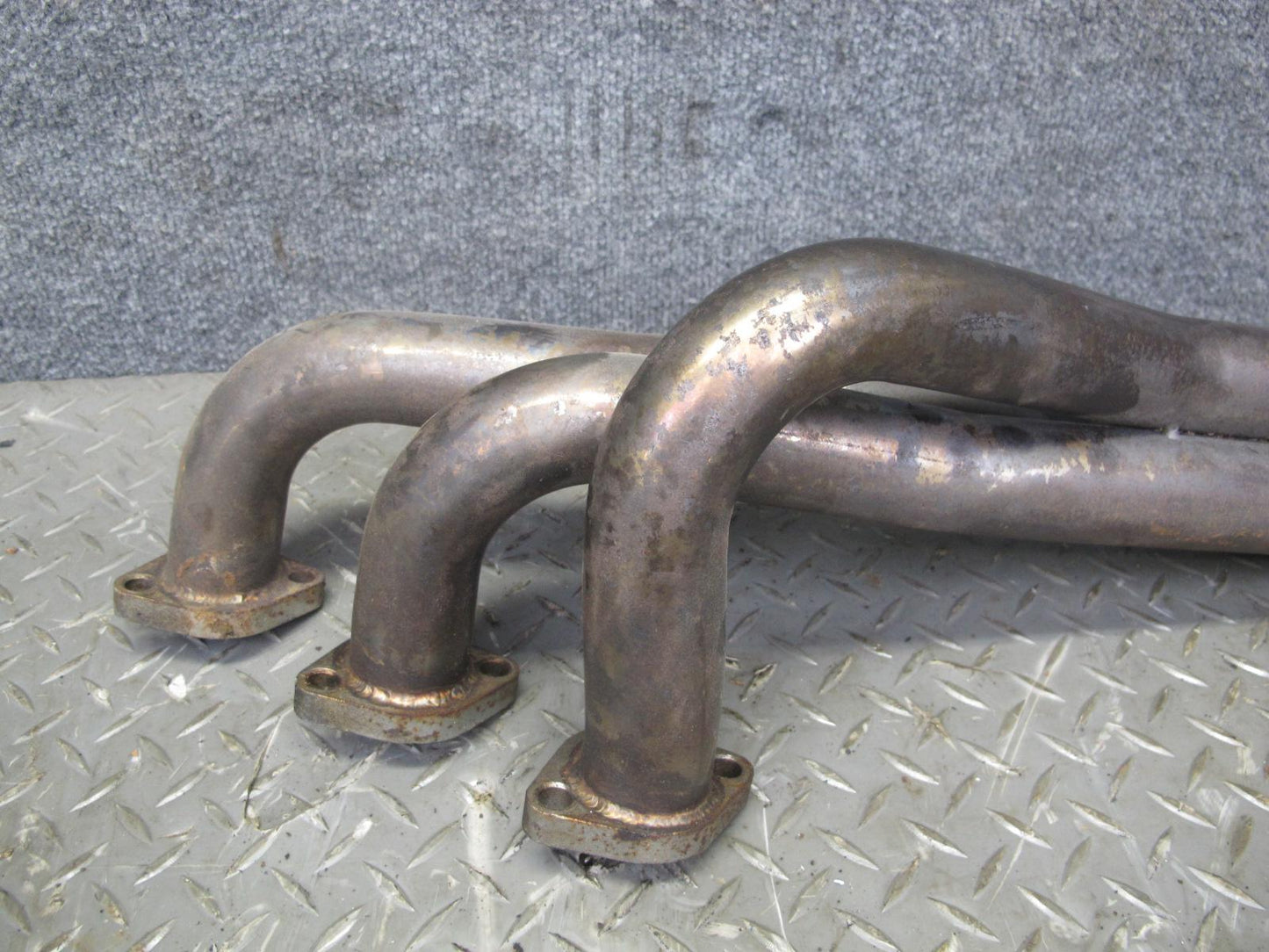 87-91 BMW E30 325i M20 Set of 3 Exhaust Manifold Headers w Pipe Aftermarket