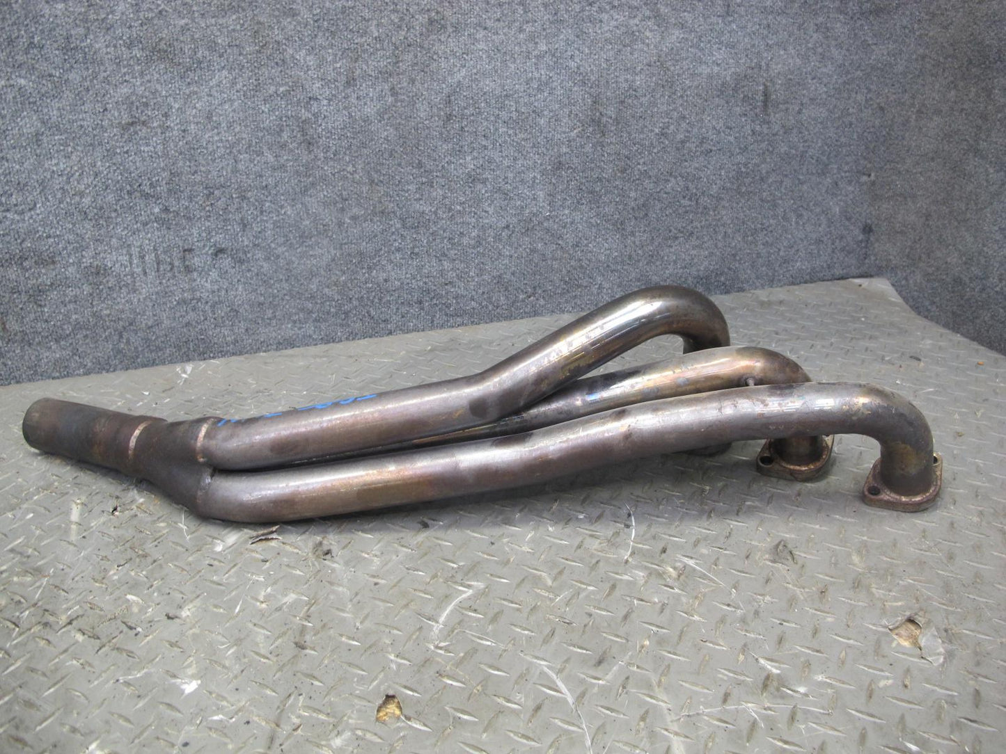 87-91 BMW E30 325i M20 Set of 3 Exhaust Manifold Headers w Pipe Aftermarket