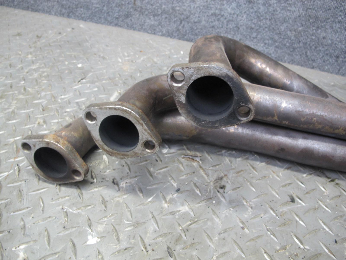 87-91 BMW E30 325i M20 Set of 3 Exhaust Manifold Headers w Pipe Aftermarket