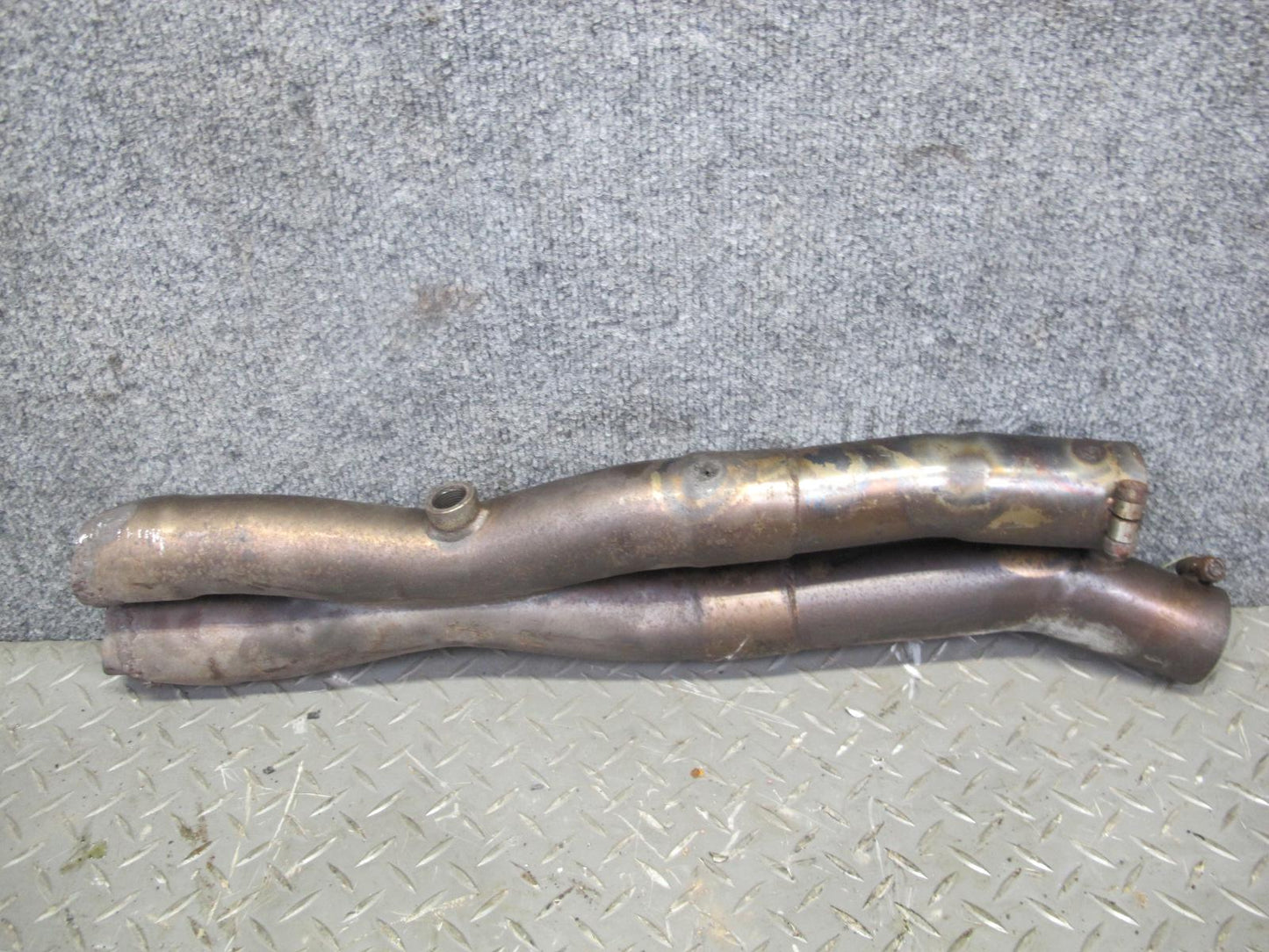 87-91 BMW E30 325i M20 Set of 3 Exhaust Manifold Headers w Pipe Aftermarket