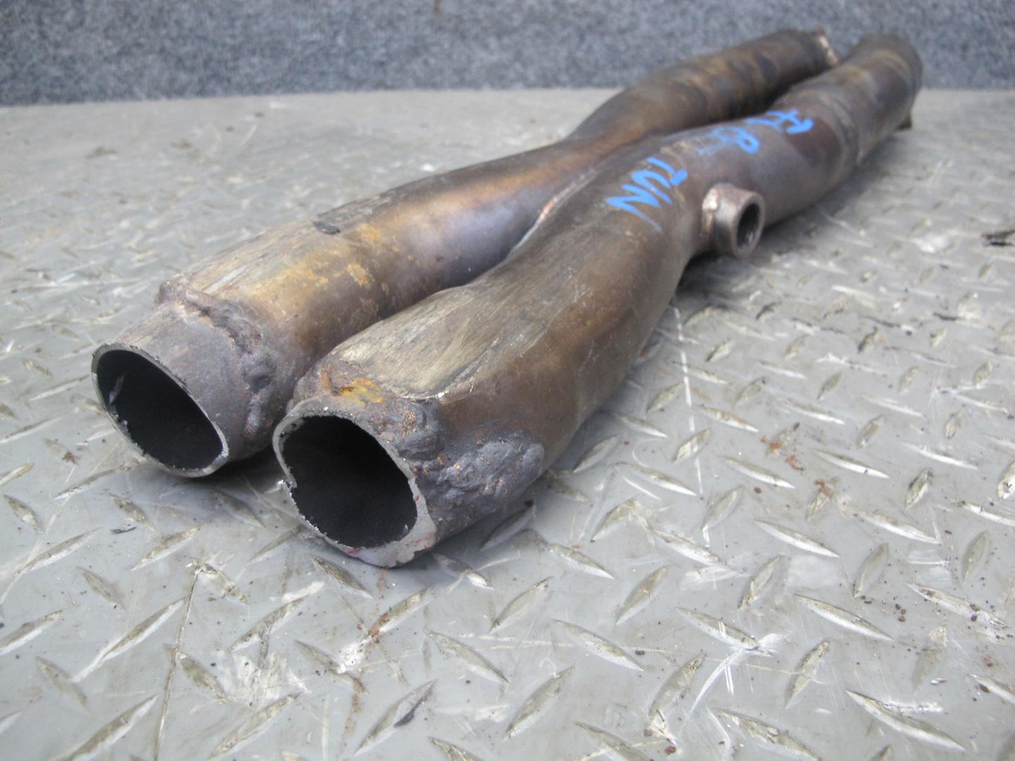 87-91 BMW E30 325i M20 Set of 3 Exhaust Manifold Headers w Pipe Aftermarket