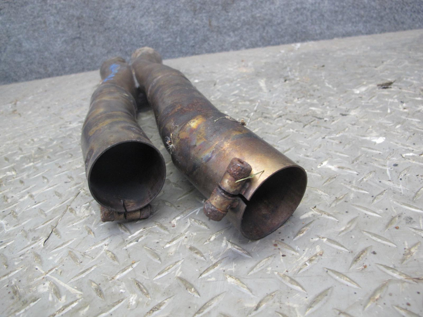 87-91 BMW E30 325i M20 Set of 3 Exhaust Manifold Headers w Pipe Aftermarket