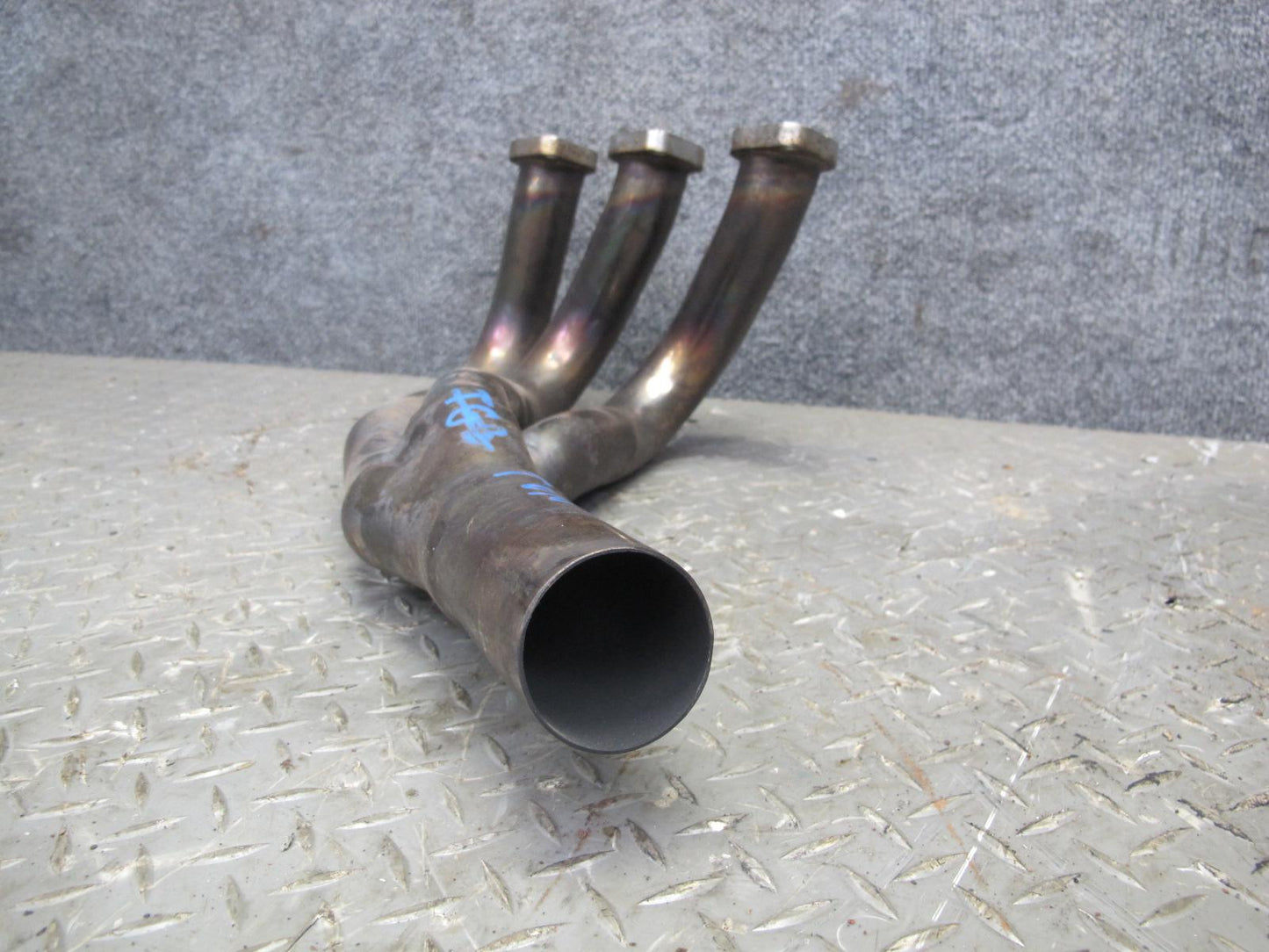 87-91 BMW E30 325i M20 Set of 3 Exhaust Manifold Headers w Pipe Aftermarket