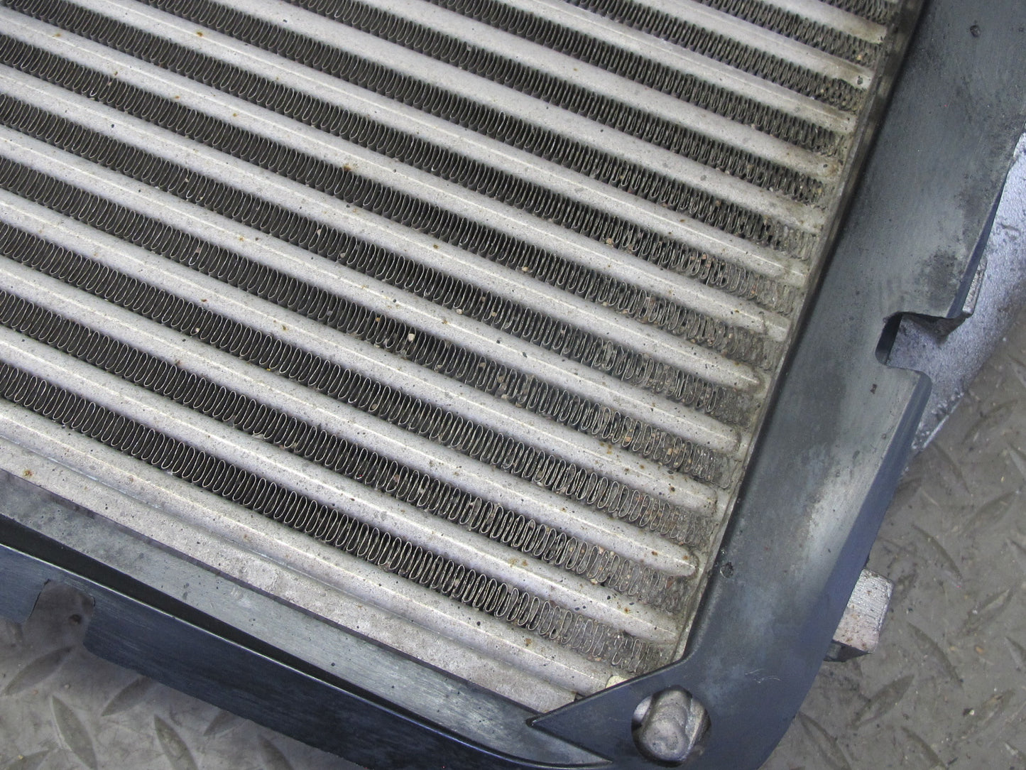 2008-2010 Porsche Cayenne 957 4.8L Turbo Left Intercooler Unit w Shroud
