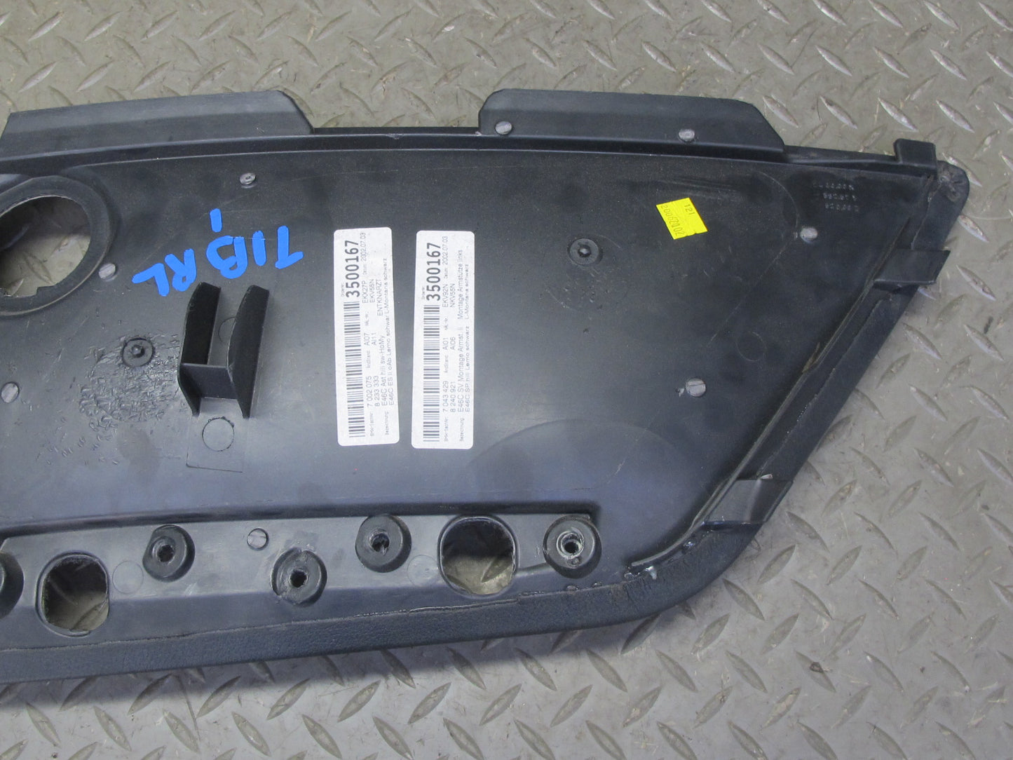 01-06 BMW E46 Convertible Rear Left & Right Quarter Trim Cover Panel Black OEM