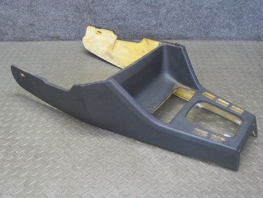 87-91 BMW E30 325i Convertible Front Center Console Panel 5 Hole Black OEM