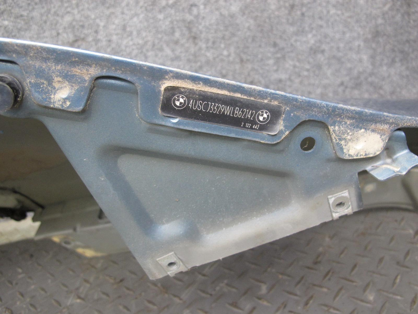 97-99 BMW E36/7 Z3 Roadster Rear Left Quarter Fender Cover Panel Blue OEM