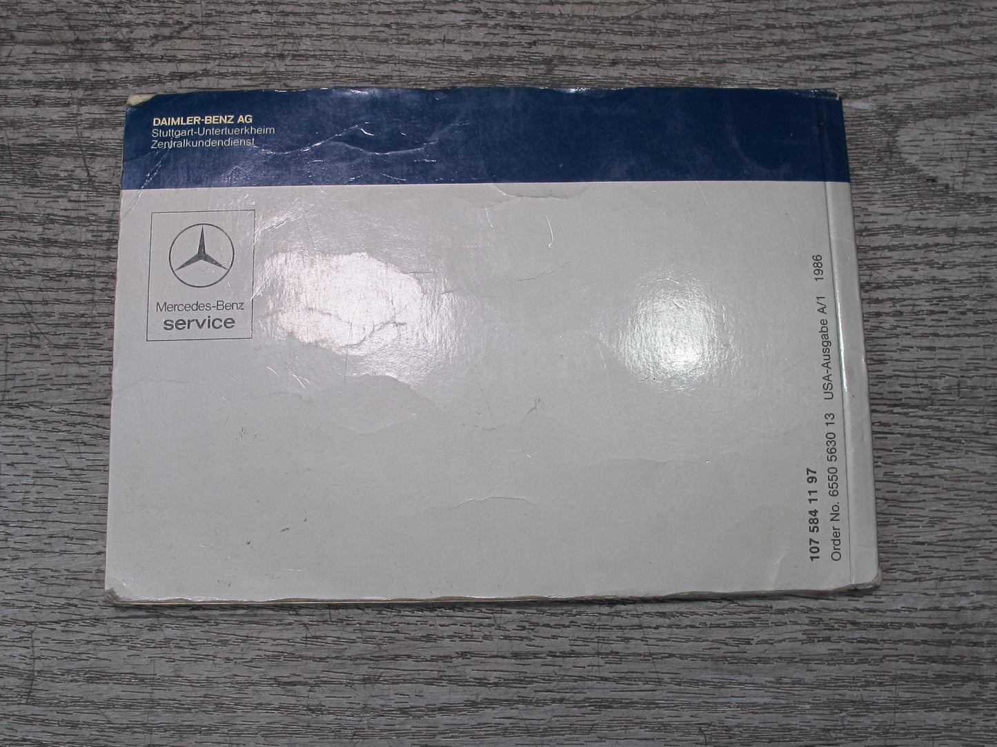 1986 Mercedes R107 560SL Owner User Operator Guide Manual Book Set OEM