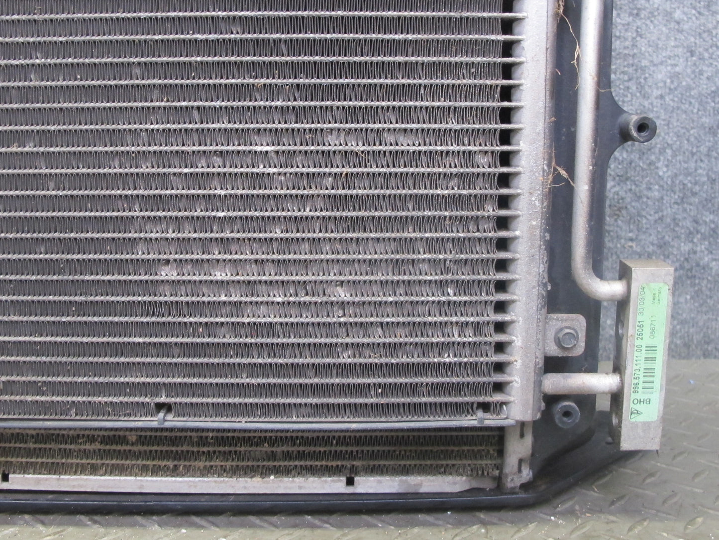 1999-2005 Porsche 911 996 Engine Right Cooling Radiator Condenser W/ Support