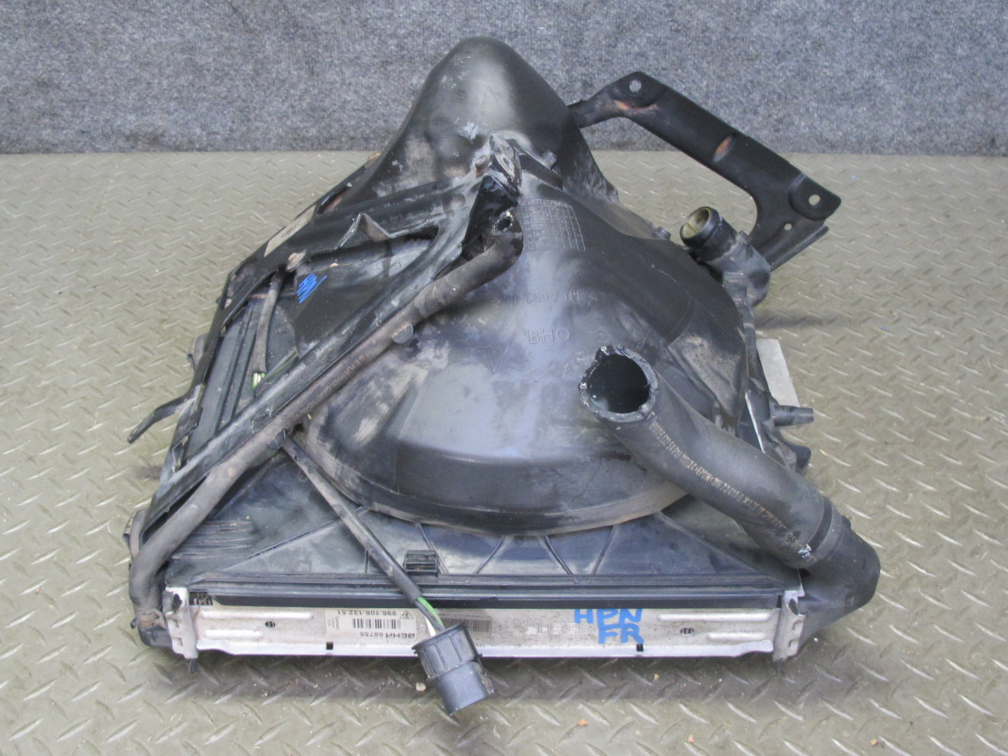 1999-2005 Porsche 911 996 Engine Right Cooling Radiator Condenser W/ Support