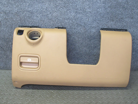 2003-2010 Porsche Cayenne 957 Dash Front Left Leather Knee Trim Panel Sand Beige