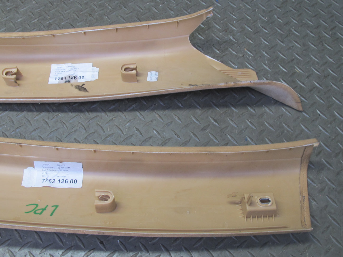 2003-2010 Porsche Cayenne 957 Front Interior A Pillar Trim Panel Alcantara Set