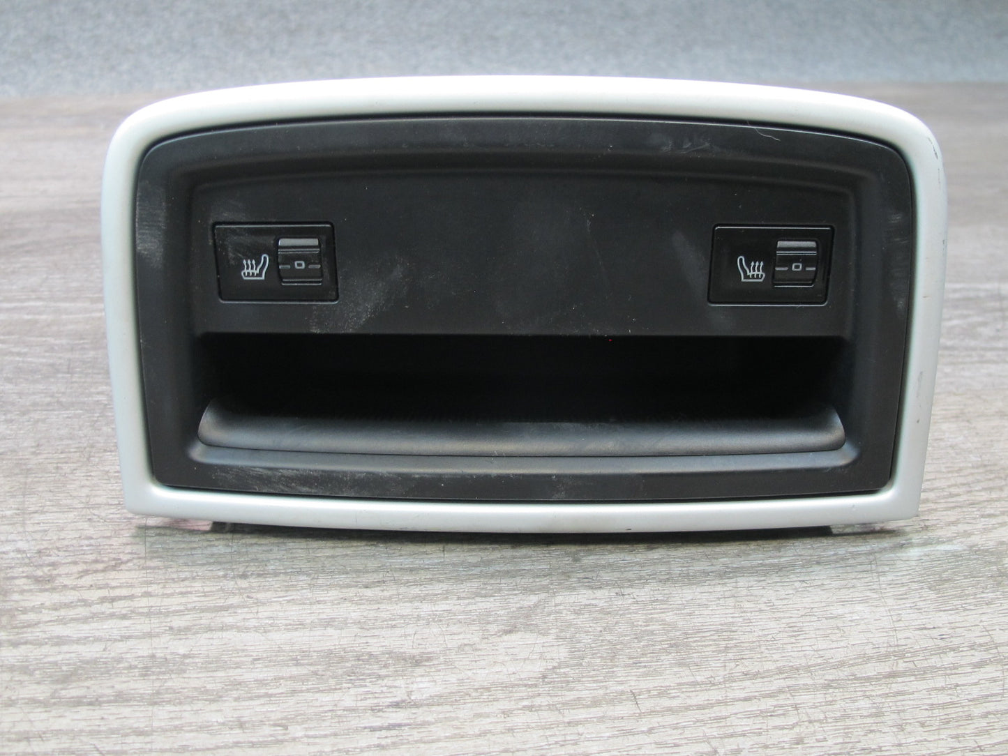 2003-2010 Porsche Cayenne 957 Rear Center Console Heated Seat Switch Tray Trim