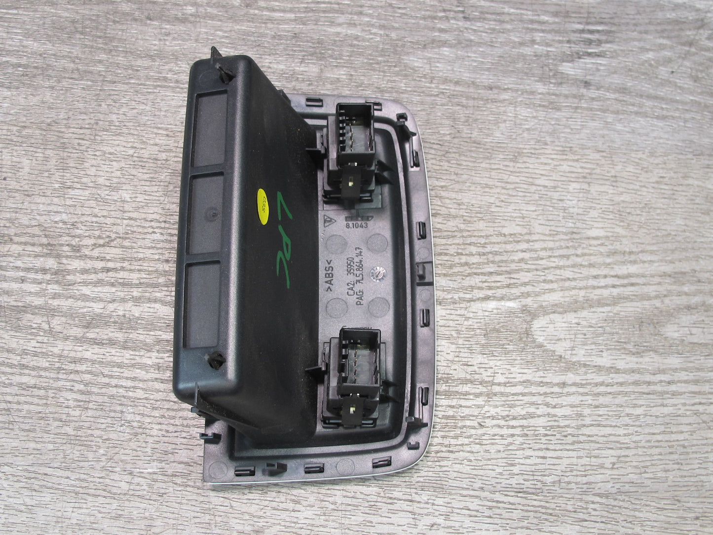 2003-2010 Porsche Cayenne 957 Rear Center Console Heated Seat Switch Tray Trim