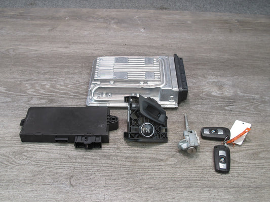 2010 BMW E72 X6 4.4L N63 Hybrid Engine ECU DME CAS3 Ignition Module KEY Set