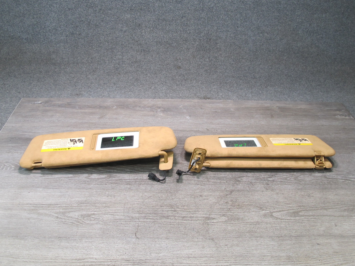 2003-2010 Porsche Cayenne 955 957 Front Left & Right Sun Visor Alcantara Set