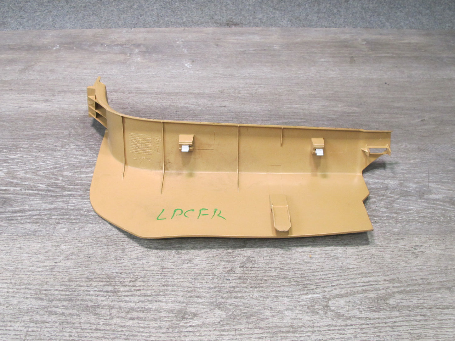 03-10 Porsche Cayenne 957 Front Lower Kick Trim Cover Panel Sand Beige Set