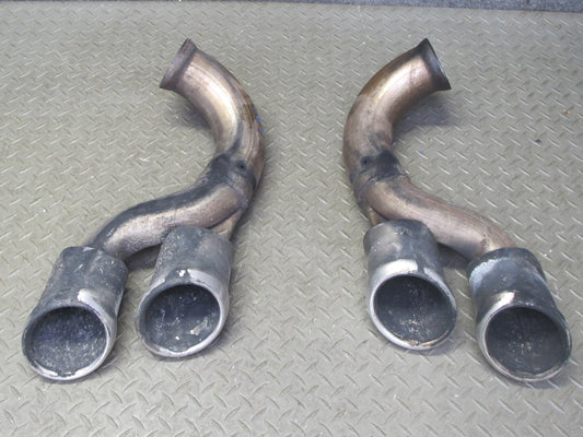 2008-2010 Porsche Cayenne 957 Turbo Rear Left & Right Exhaust Muffler Tip Set