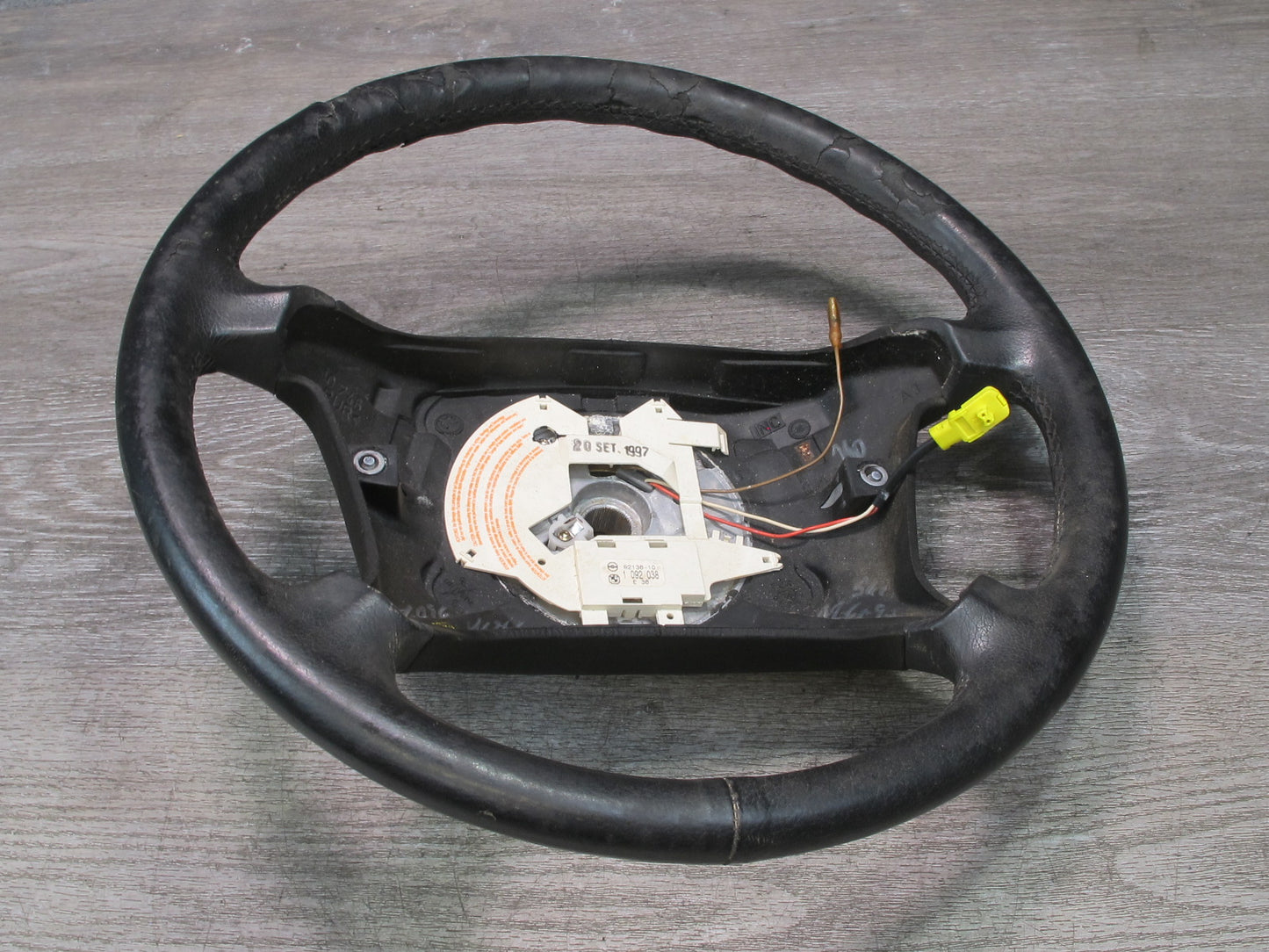 96-99 BMW E36/7 Z3 4 Spoke Leather Steering Black OEM