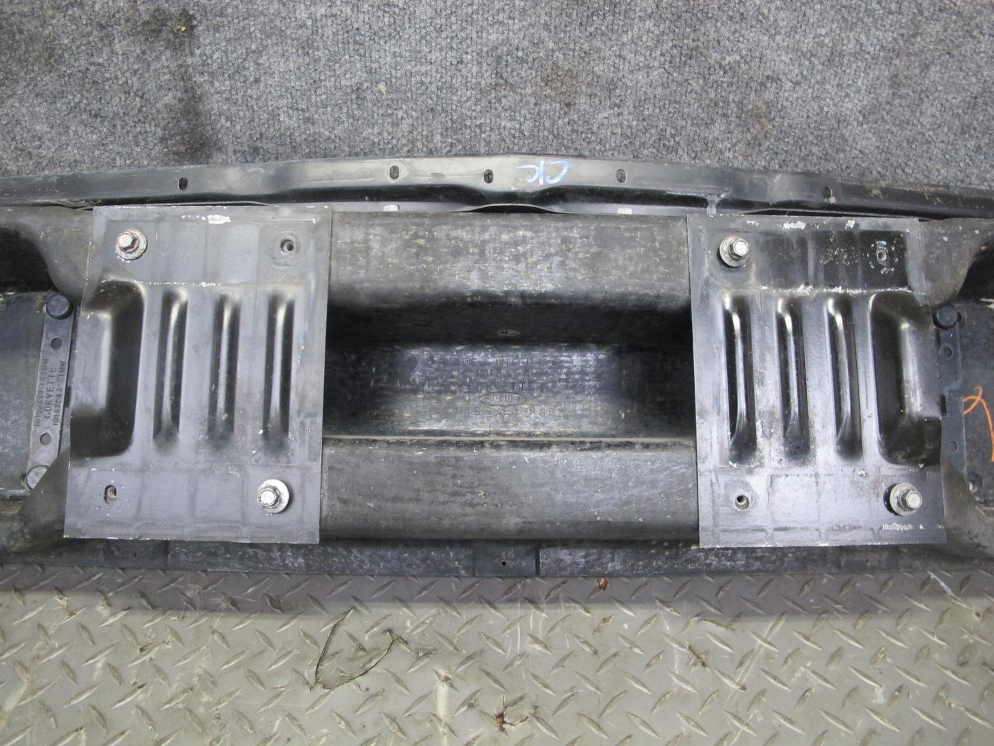 91-96 Chevrolet Corvette C4 Front Bumper Reinforcement Impact Bar Absorber OEM