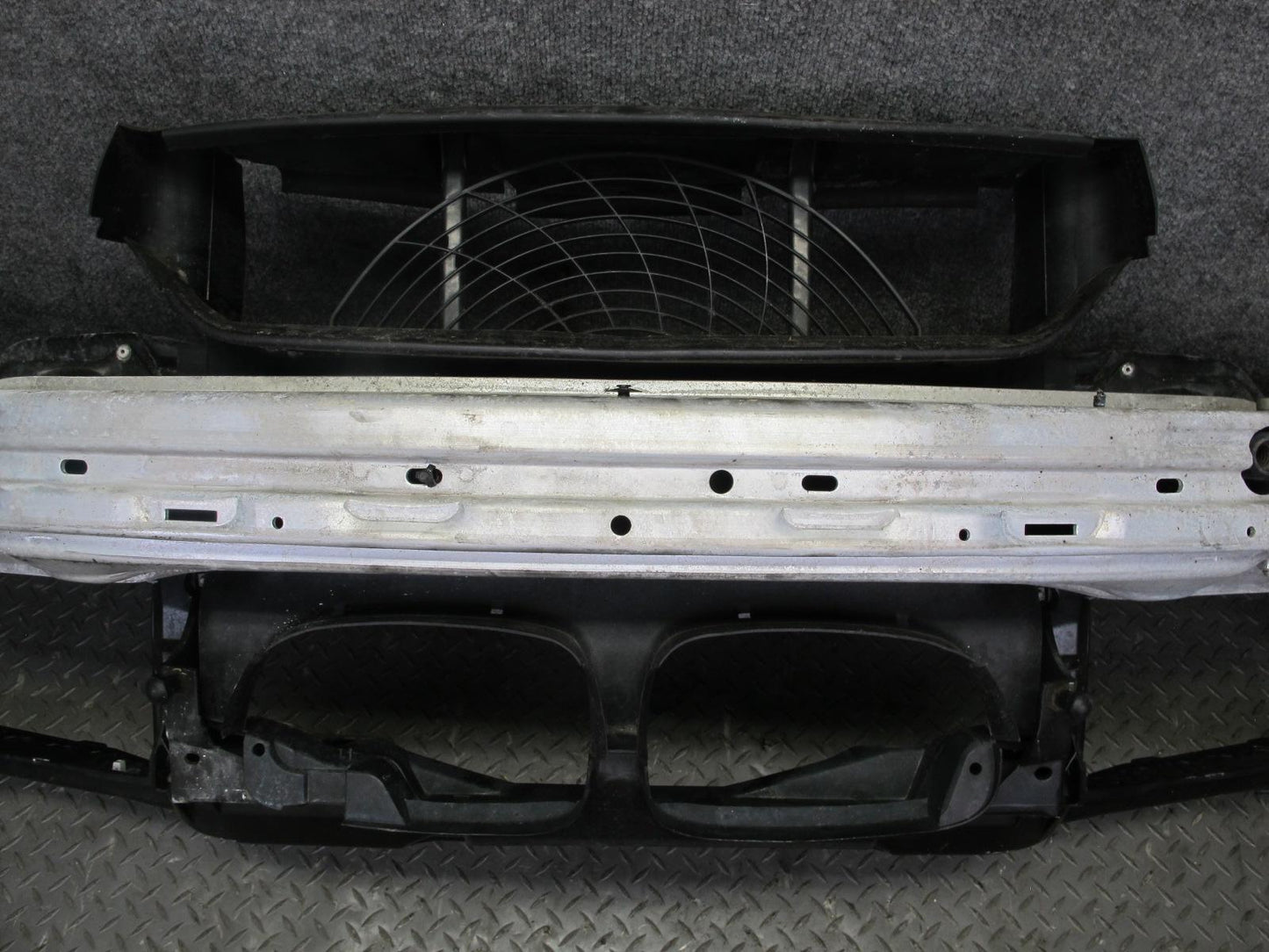 01-02 BMW E46 Convert Front Bumper Reinforcement Bar Radiator Core Support OEM