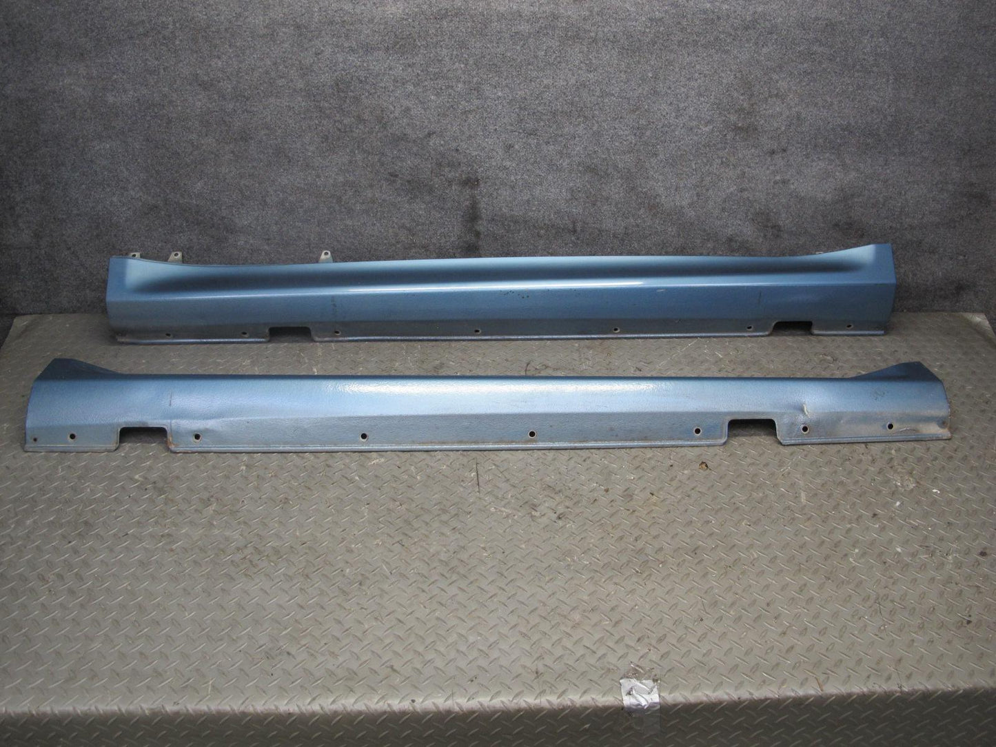 97-02 BMW E36/7 Z3 Left & Right Side Skirt Rocker Panel Molding Set Blue OEM