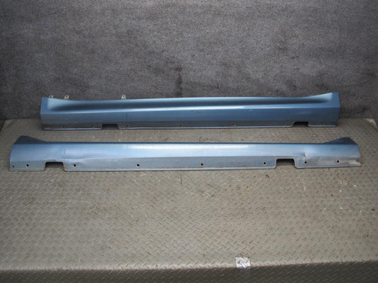 97-02 BMW E36/7 Z3 Left & Right Side Skirt Rocker Panel Molding Set Blue OEM