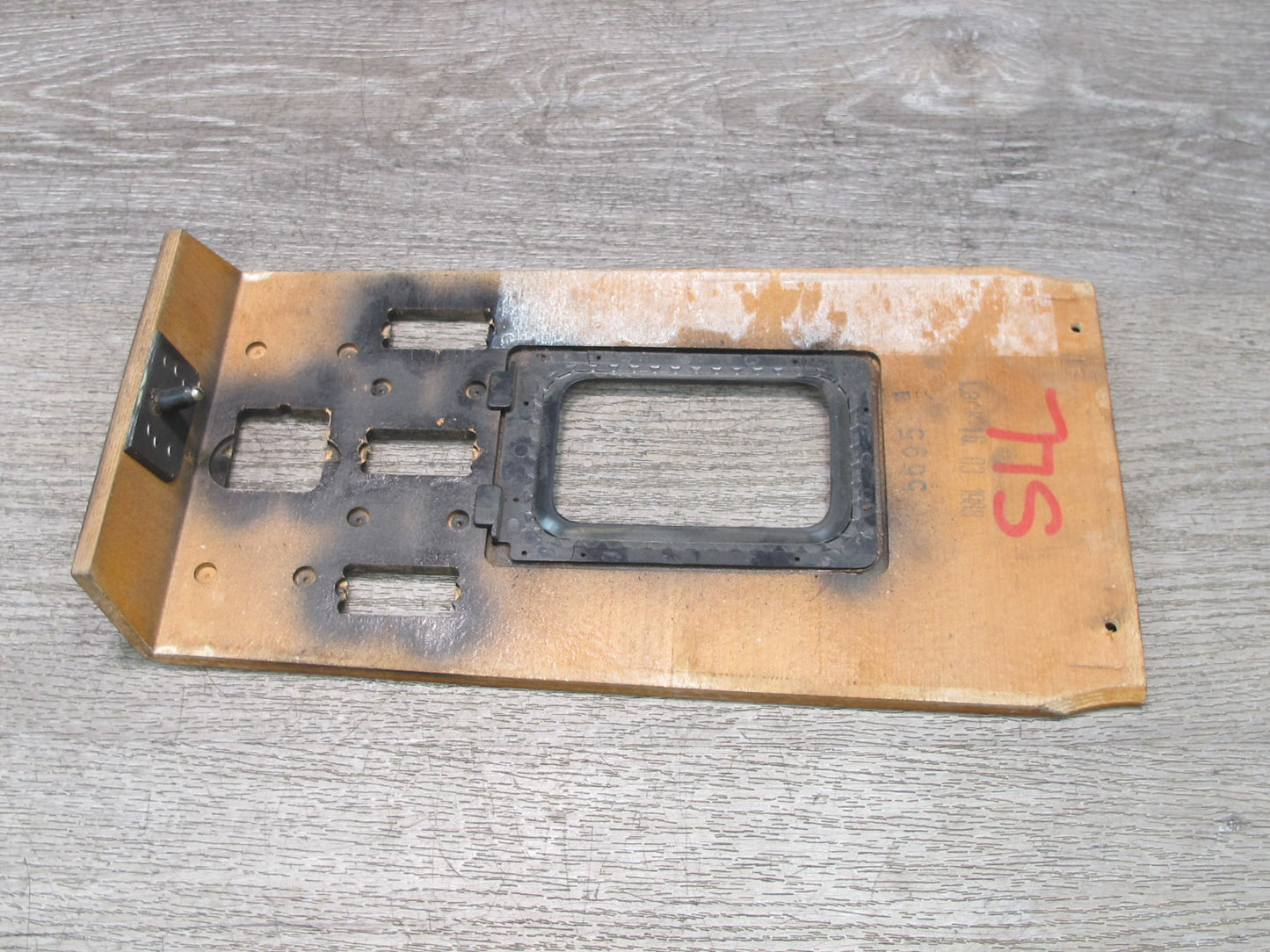 86-89 Mercedes R107 560SL Dash Climate Shifter Ashtray Wood Trim Panel Set OEM