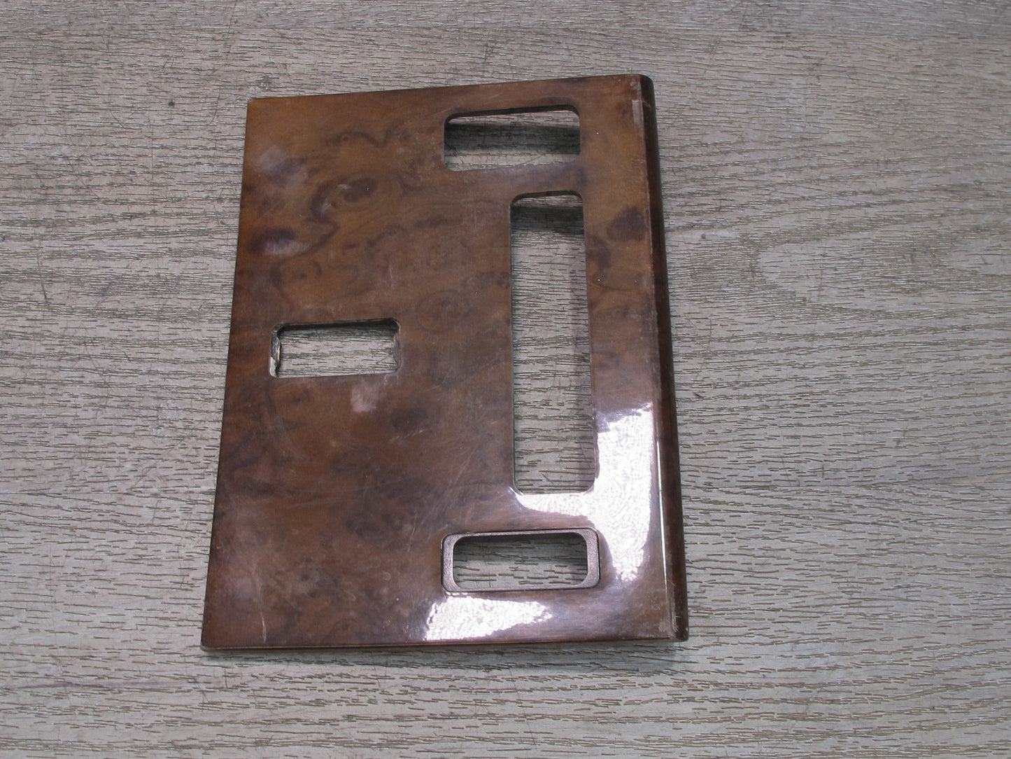 86-89 Mercedes R107 560SL Dash Climate Shifter Ashtray Wood Trim Panel Set OEM