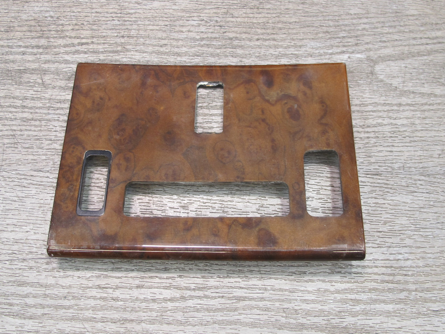 86-89 Mercedes R107 560SL Dash Climate Shifter Ashtray Wood Trim Panel Set OEM