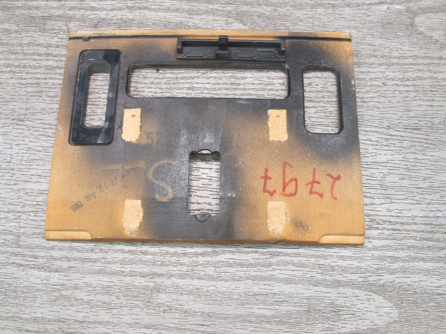 86-89 Mercedes R107 560SL Dash Climate Shifter Ashtray Wood Trim Panel Set OEM