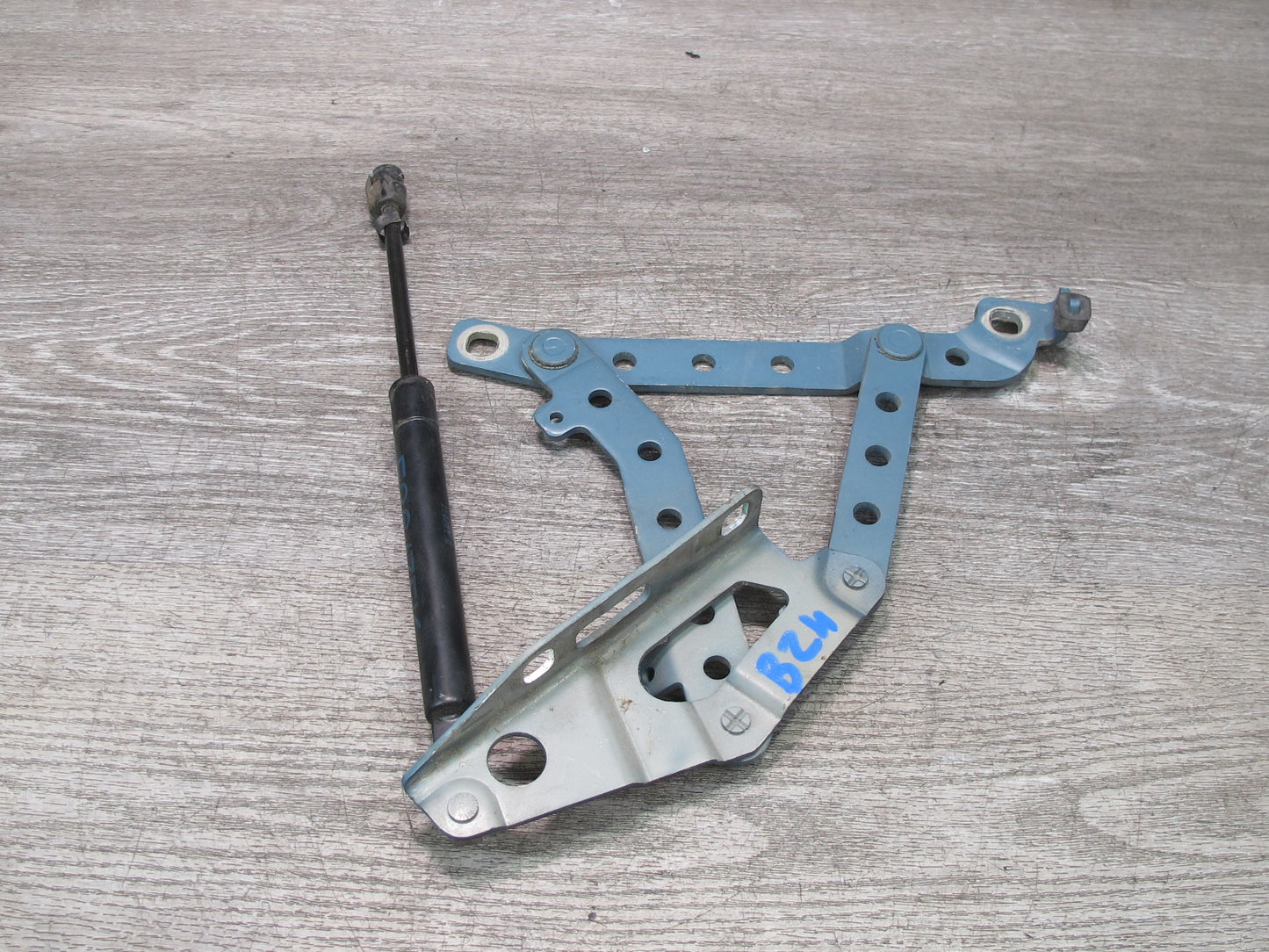 96-02 BMW E36/7 Z3 Set of 2 Front Left & Right Hood Bonnet Hinge Blue OEM