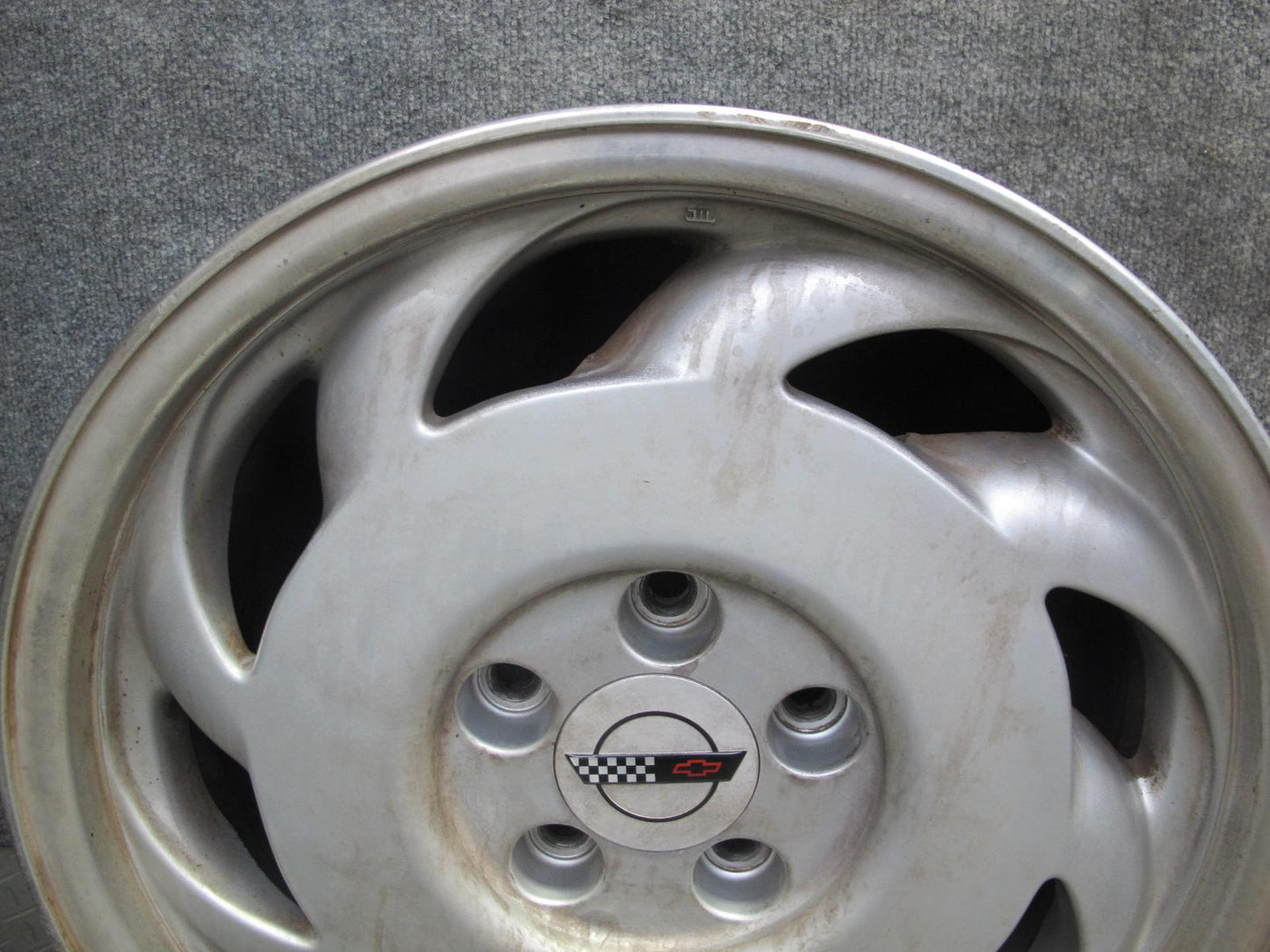 91-92 Chevrolet Corvette C4 Left 17" R17 Alloy Wheel Rim 17x9.5J ET56 OEM